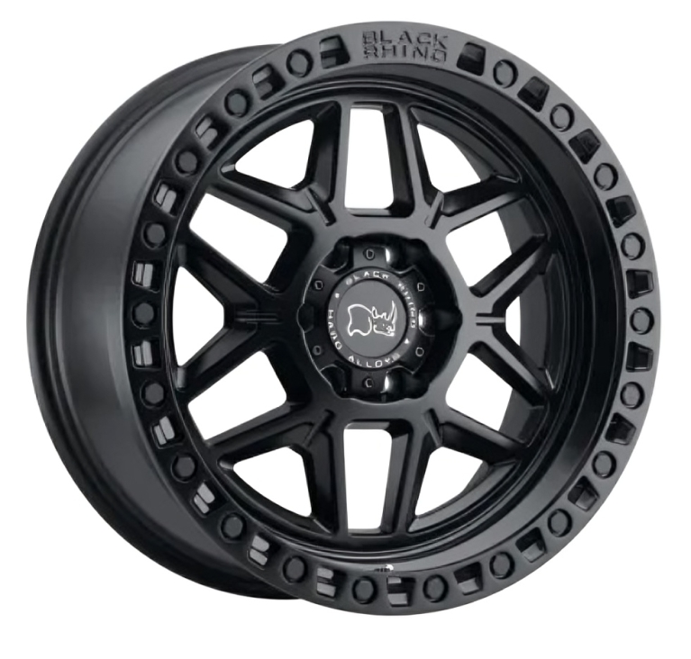 18X9.0 6X139.7/12 KELSO MATTE BLACK W/BLK BOLTS