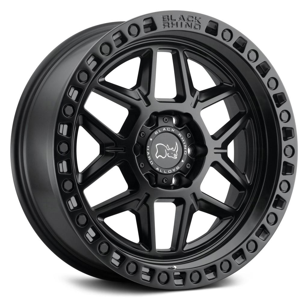 LLANTA BLACK RHINO MODELO KELSO MATTE BLACK W/BLACK BOL 17X9,0 6X139.7/00