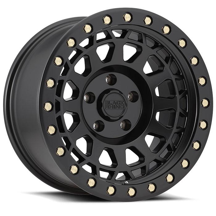 17X9.0 6X139.7/-12 PRIMM MATTE BLACK BRASS BOLTS