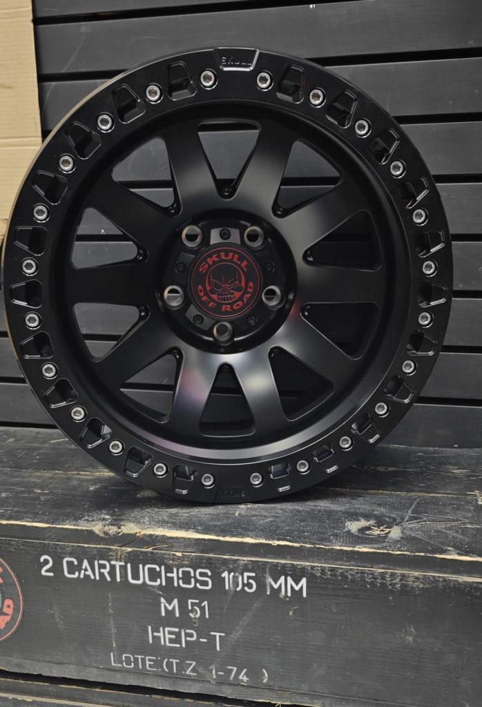LLANTA 17x9 -38 5x127 CB 71.5  SKULL OFF ROAD