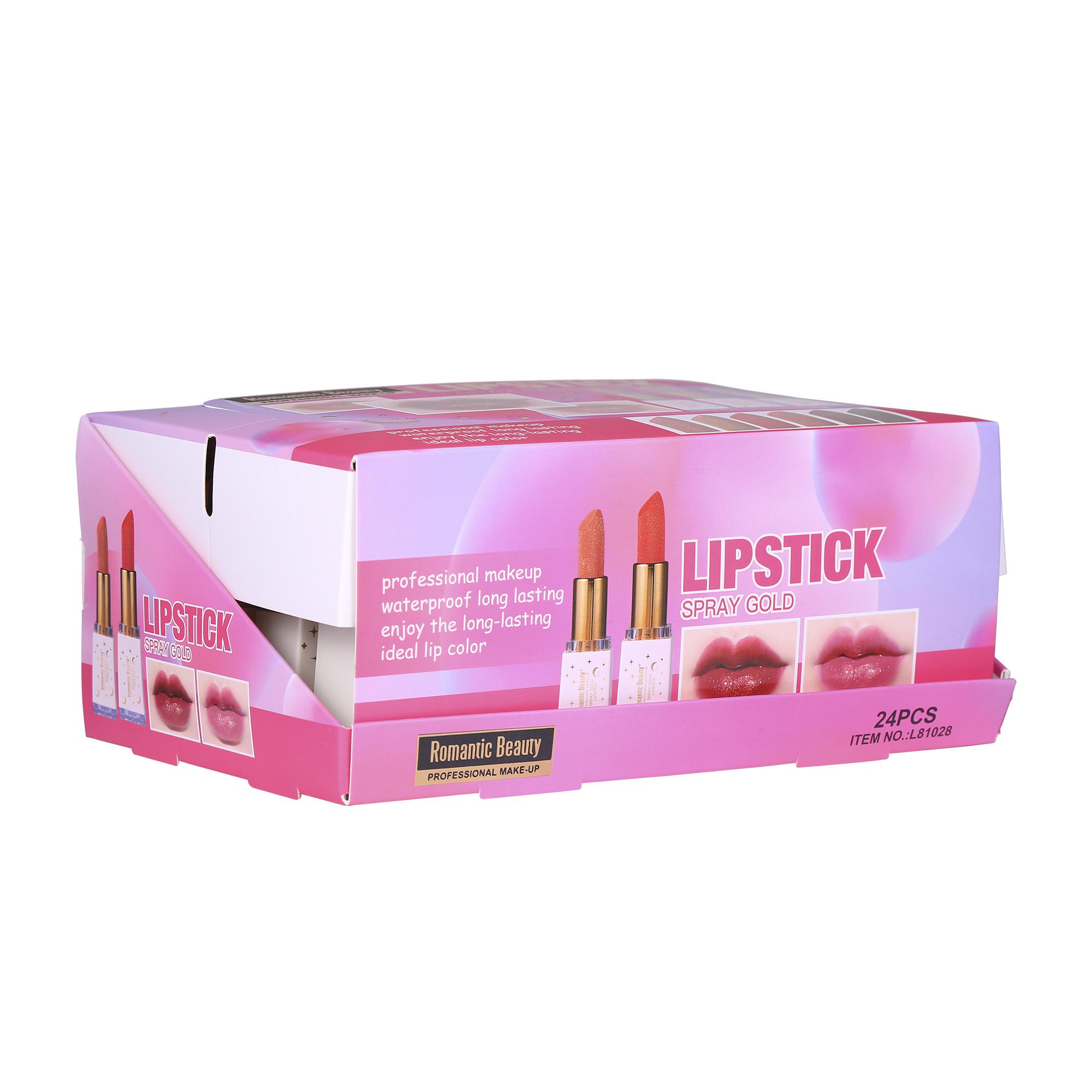 Miniatura Pack 24 unidades LIPSTICK SPRAY GOLD