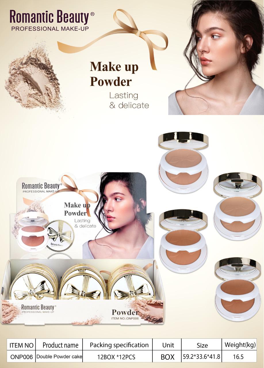 PACK DE 12 UNIDADES POLVO COMPACTO DOBLE "MAKE UP POWDER"