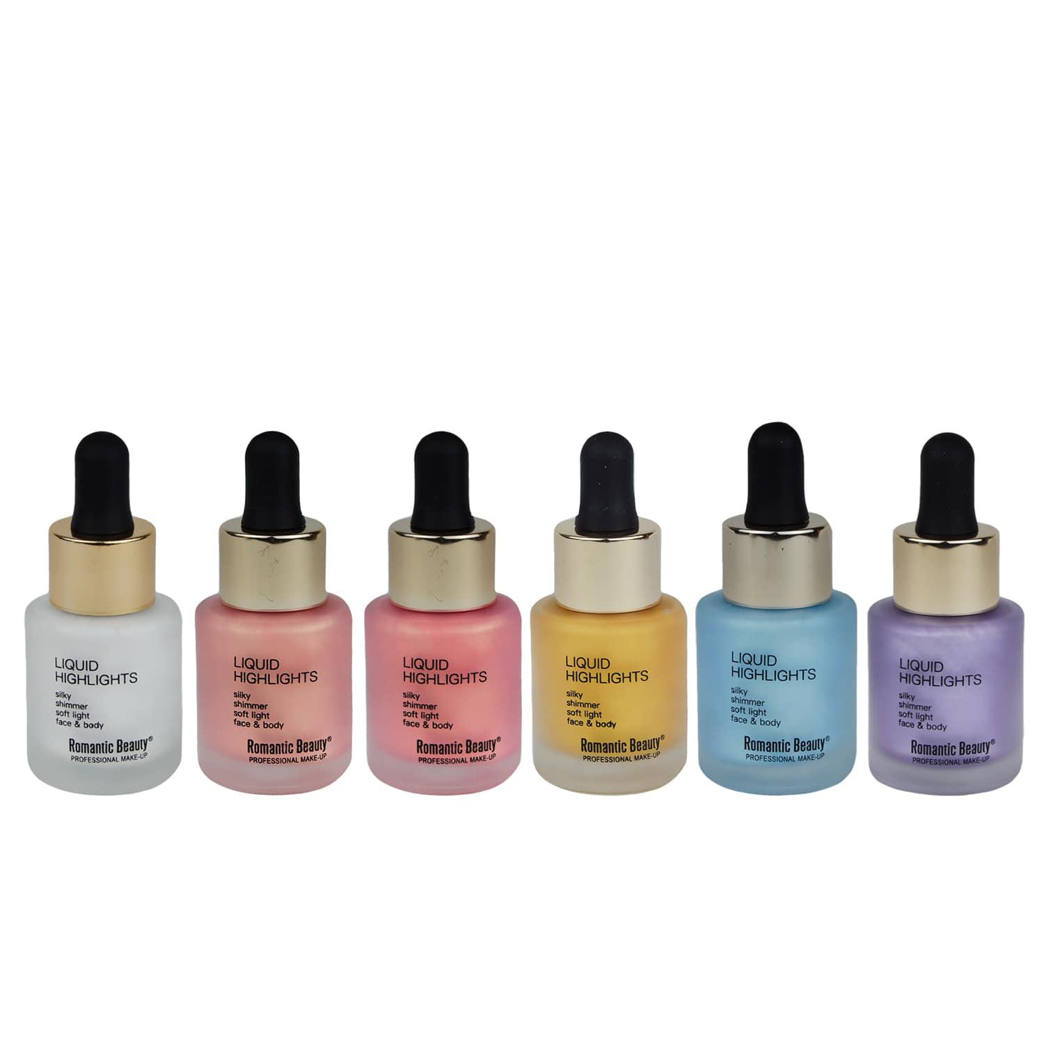 Pack de 12 unidades Iluminador líquido Romantic Beauty