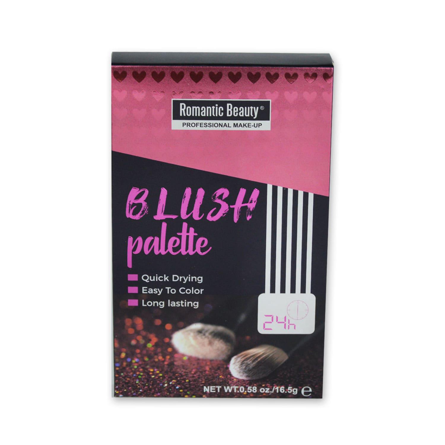 Pack de 12 unidades Paleta de 4 Rubores Romantic Beauty