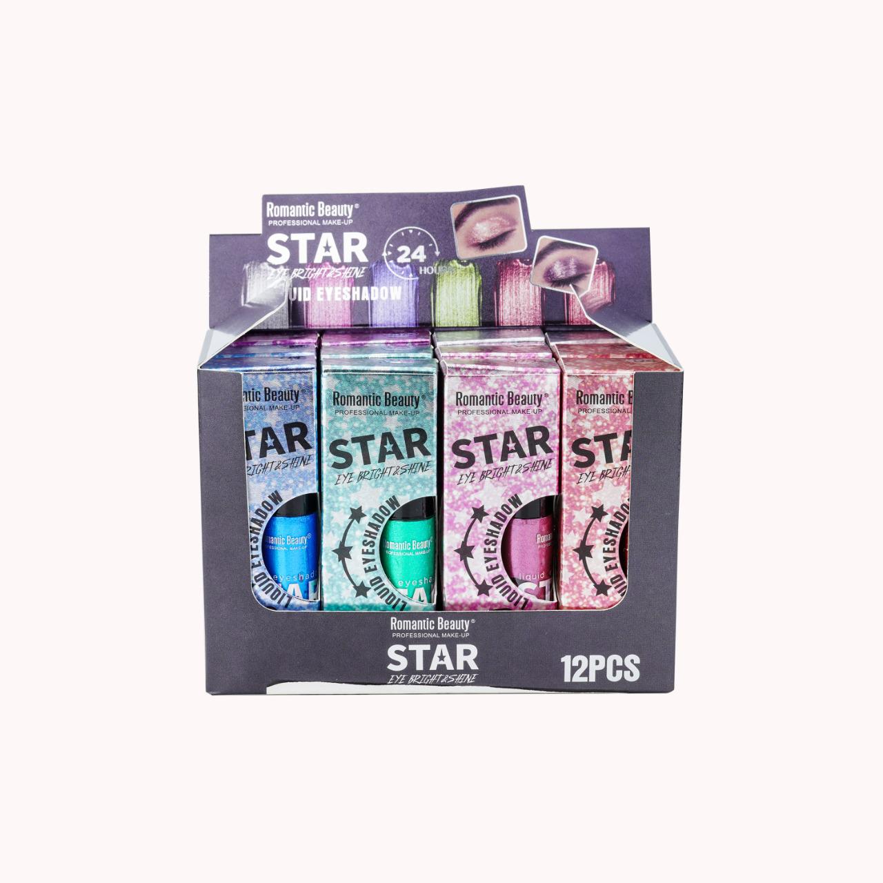 PACK DE 12 UNIDADES DE SOMBRA LIQUIDA "EYE BRIGHT&SHINE"