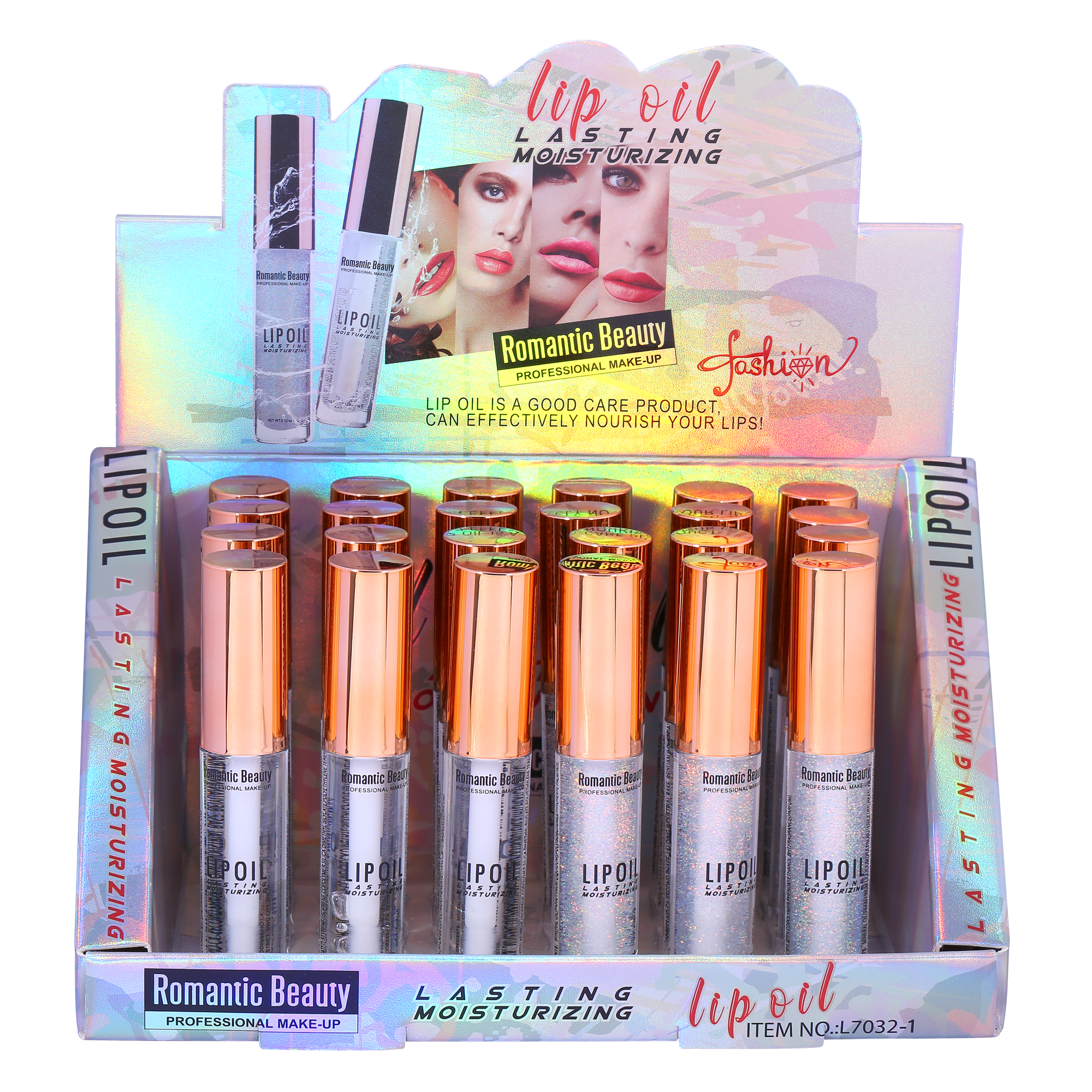 Pack de 24 unidades ACEITE DE LABIOS FASHION 
