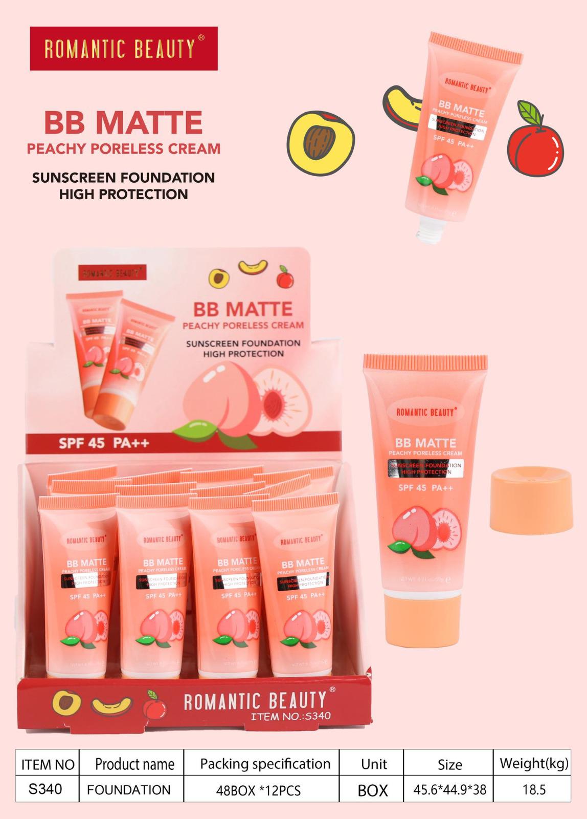 PACK 12 BASES BB CREAM MATTE