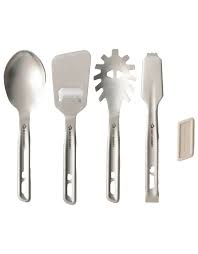 Cubiertos Detour Stainless Steel Utensil Set - [4 Piece] - Color: Black