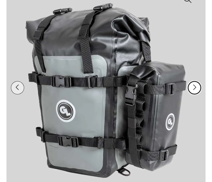 Miniatura Alforja para Moto Trekk Panniers  - Color: Gris/Negro