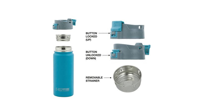 Miniatura Botella Inox De Viaje 473 ml  -