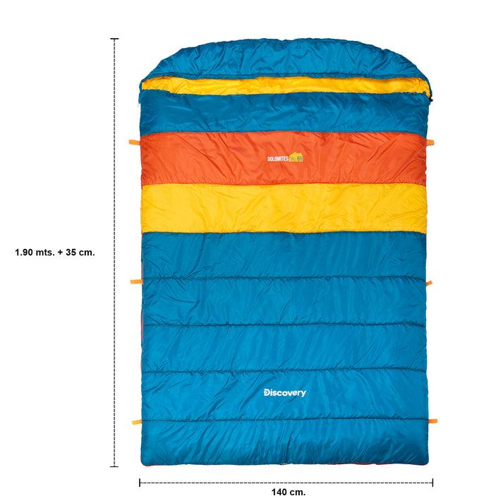 Miniatura Saco de Dormir Momia Dolomites DXL65 - Color: azul/amarillo