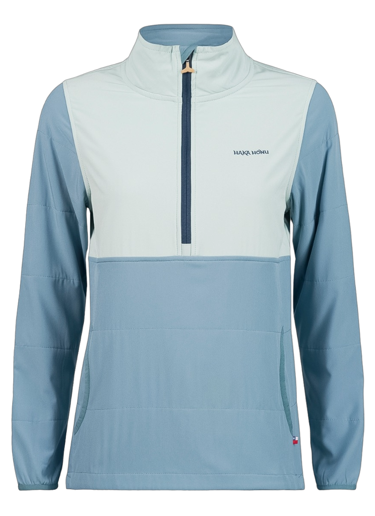 Poleron Mujer Del Sur 1/4 Zip Sin Capucha