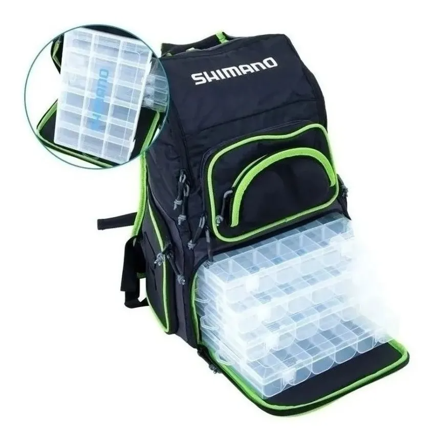 Miniatura Mochila de Pesca con 4 cajas #LUGB-15_ -