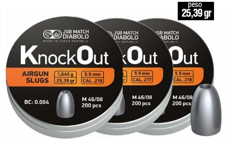 Postones Slug JSB Knockout 5,51 .218