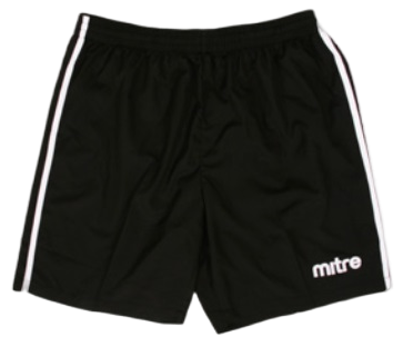 Short de Futbol  - Color: Negro-Blanco