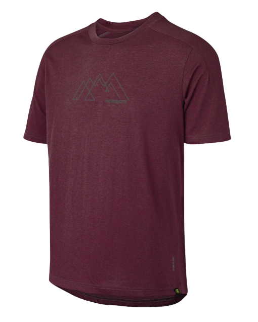 Miniatura Polera Kids Flow Tech Getoutandplay De Bicicleta - Color: Burdeo