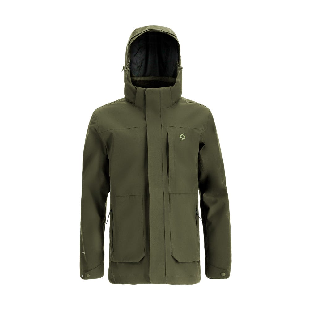 Miniatura Cortaviento Impermeable Enio Hombre Verde Oscuro - Color: Verde Oscuro