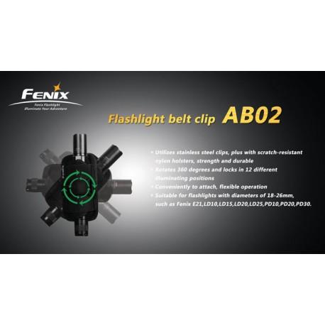 Clip Para Cinturón Flashlight Belt Ab02 - Color: Negro