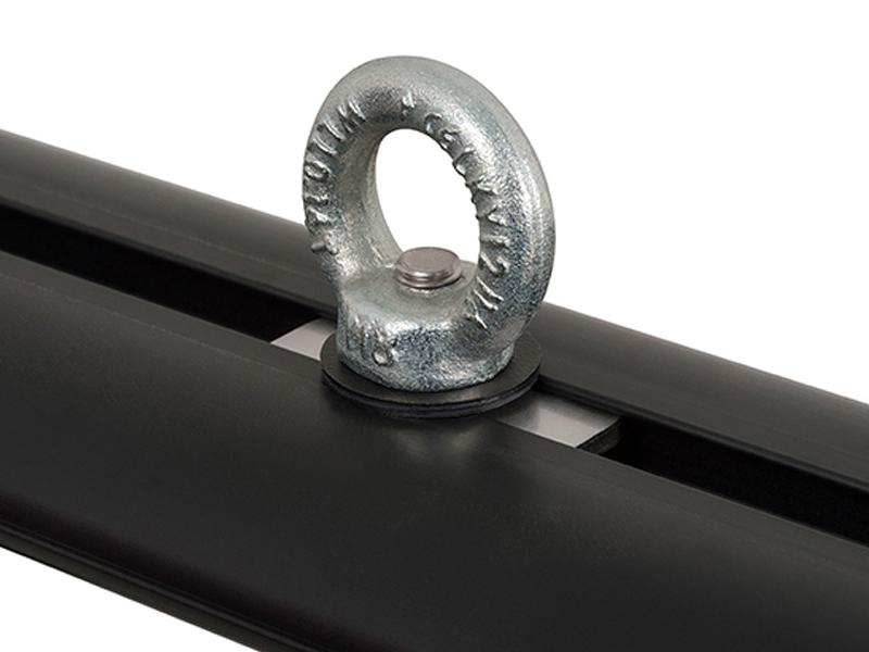 Gancho De Amarre Tipo Argolla Para Barra Vortex - Color: Negro/Plateado