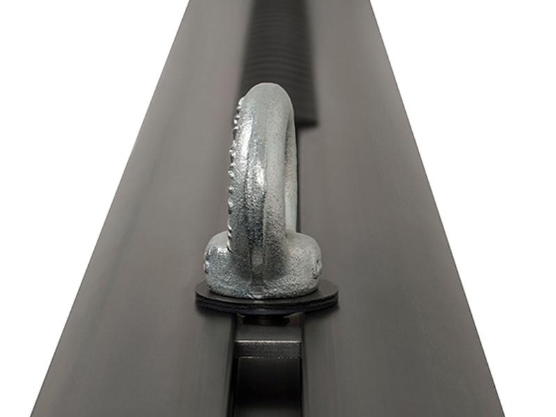 Gancho De Amarre Tipo Argolla Para Barra Vortex - Color: Negro/Plateado