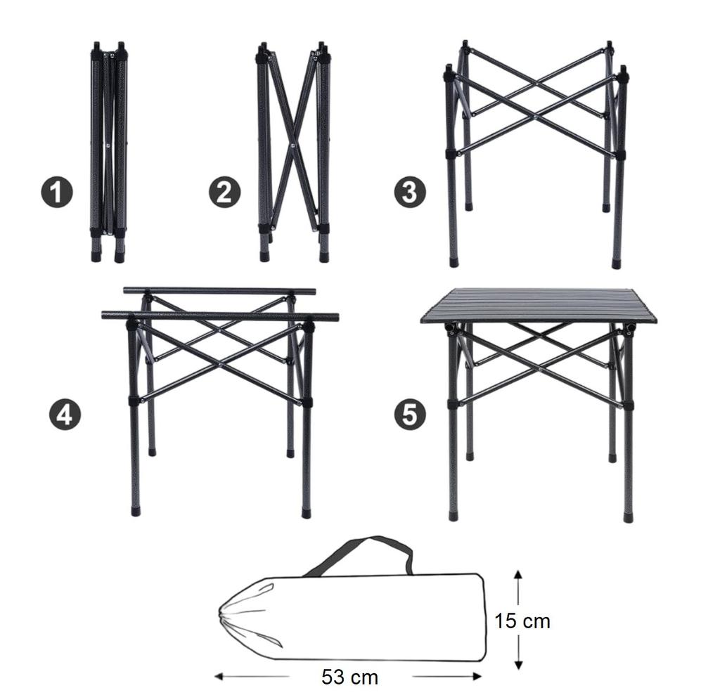 Mesa Plegable 50X50X50 -