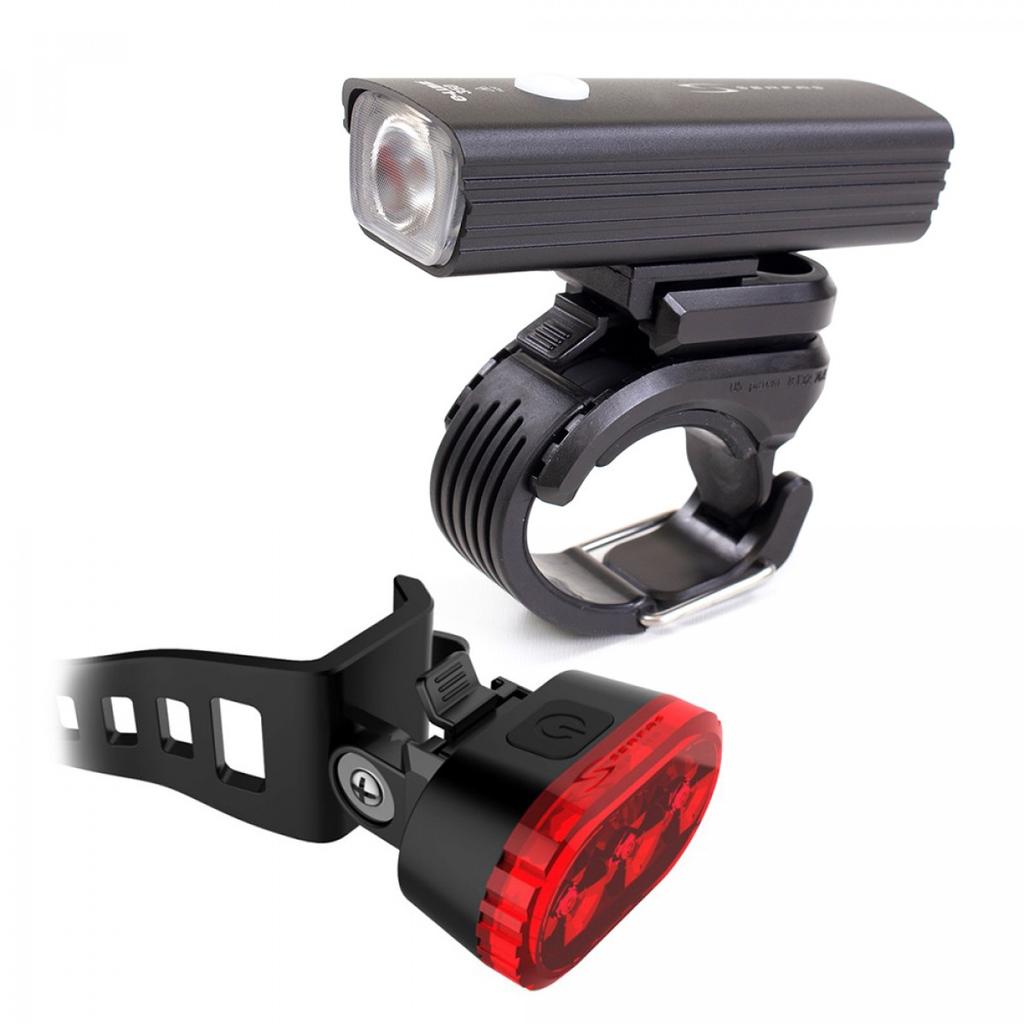 Miniatura Set De Luz Delantera 350 Lumens y Trasera De  15 Lumens Carga Usb