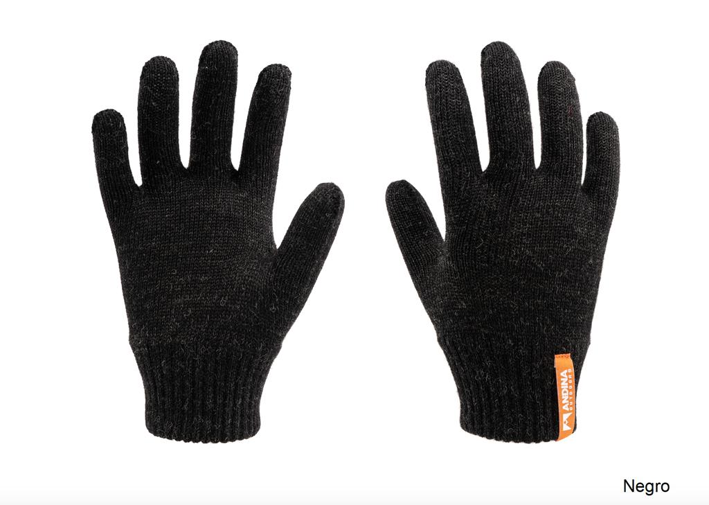 Miniatura Guantes Ergonómicos Seamless Alpaca & Merino - Color: Negro