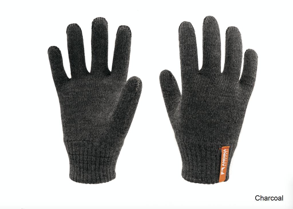 Miniatura Guantes Ergonómicos Seamless Alpaca & Merino - Color: Charcoal