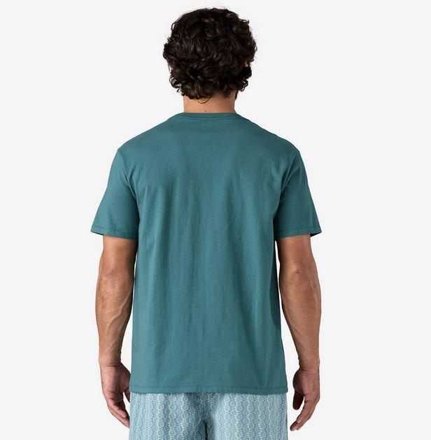 Polera Flying Fish Tides Organic Pocket T-Shirt  - Color: Verde