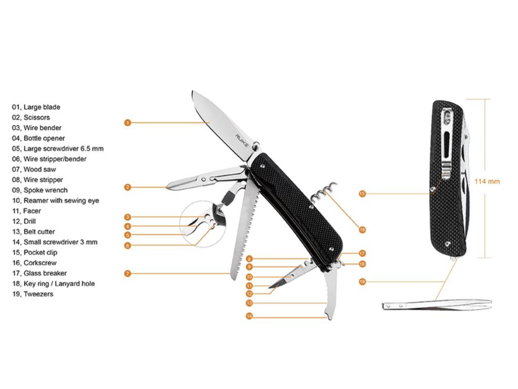 Navaja LD42-B - Color: Negro