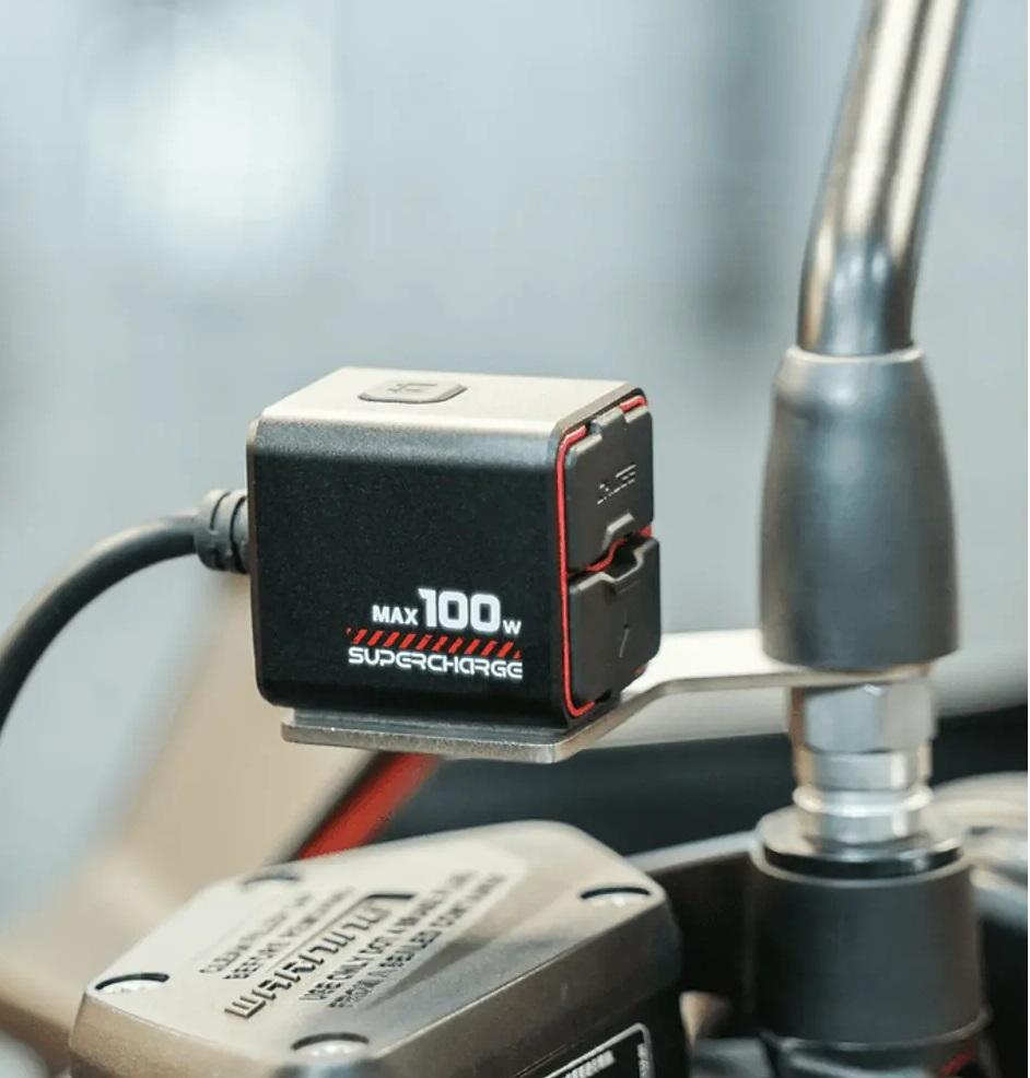 Miniatura Cargador Doble Usb  Moto 100W Super Carga -