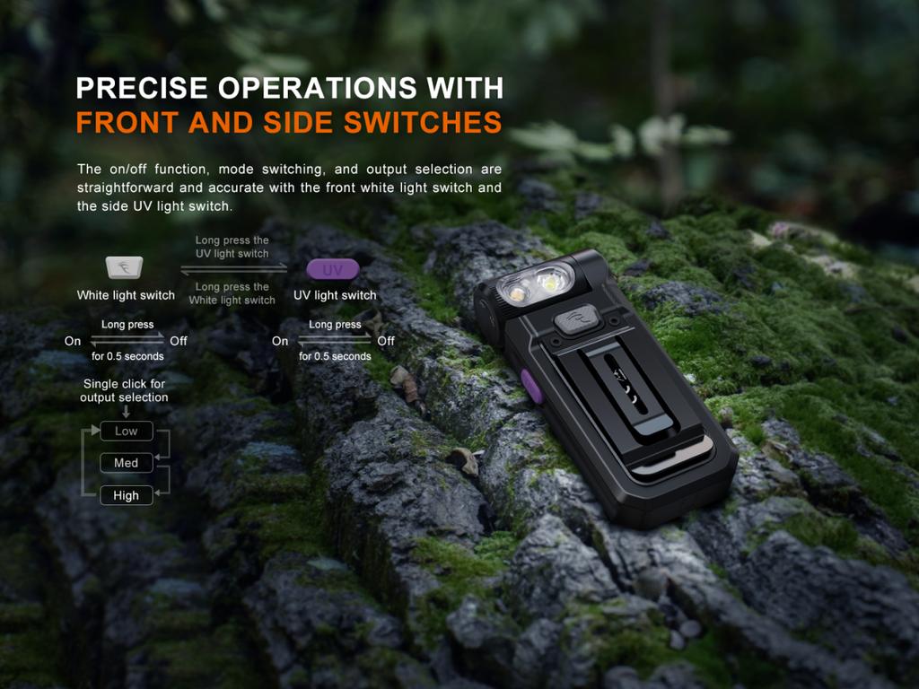 Miniatura Linterna SW05R-UV 150 Lumens -