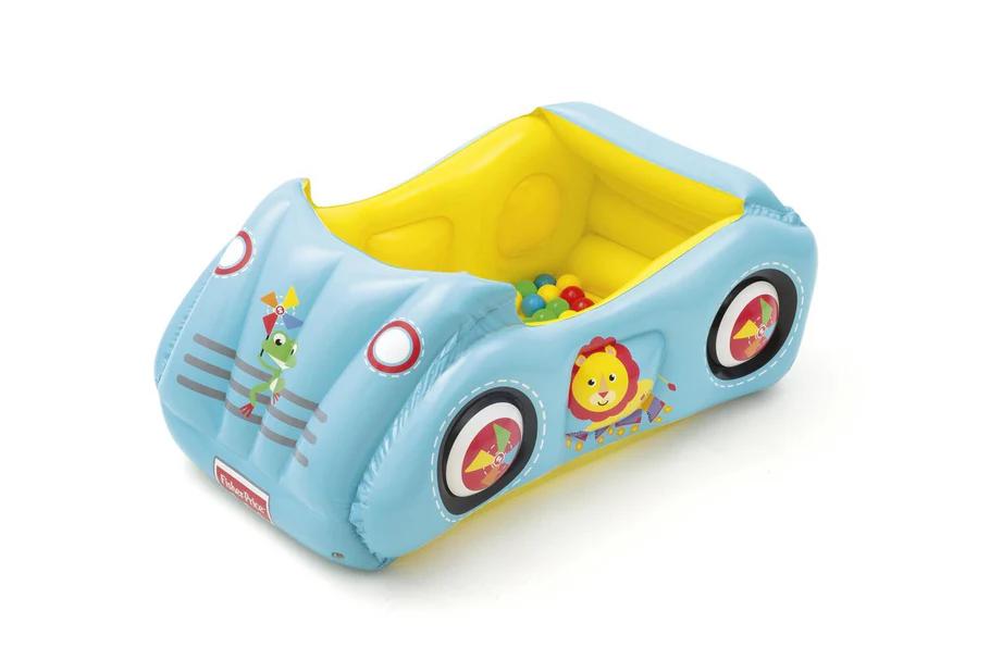 Auto Inflable Piscina Con Pelotas Fisher Price 119X79X51Cms