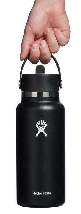 Botella De Boca Ancha Con Bombilla Flexible De 943Ml -