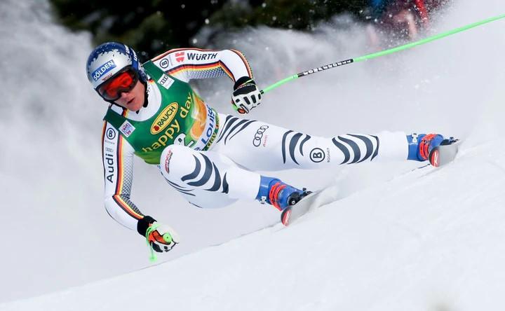 Bastón De Ski Nationalteam Super G - Talla: 120cm, Color: Led Verde