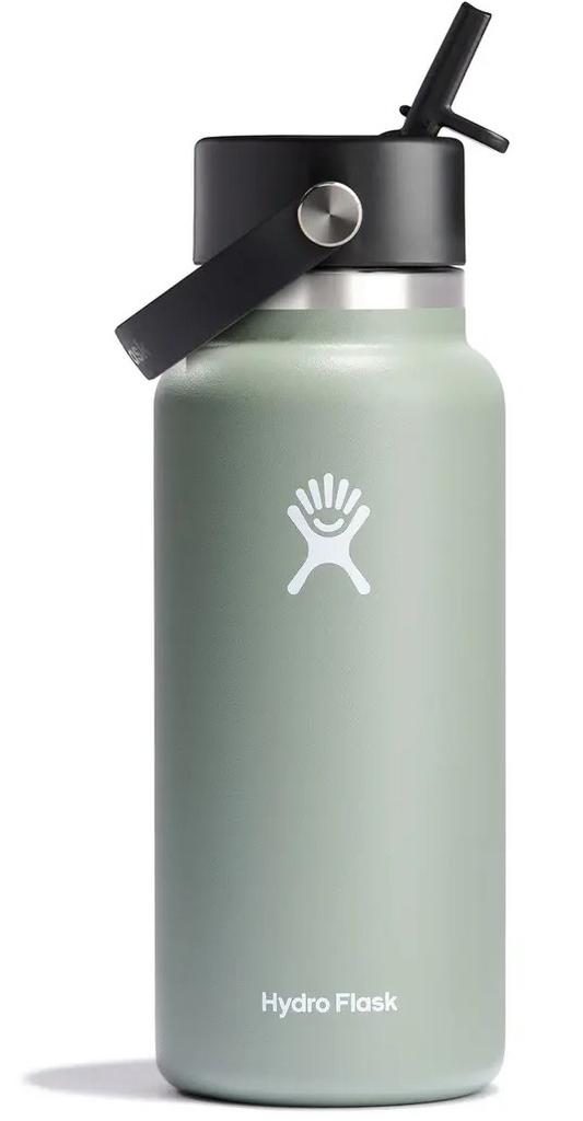 Miniatura Botella De Boca Ancha Con Bombilla Flexible De 943Ml -