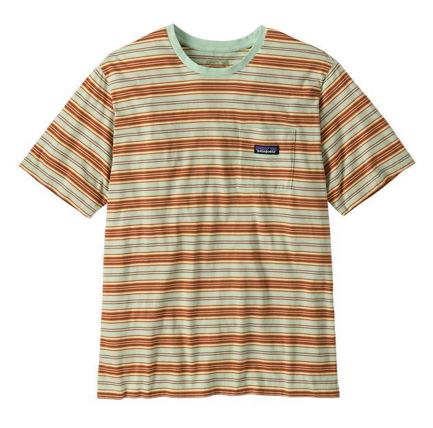 Polera Hombre Daily Pocket Tee - Color: Verde/Naranja