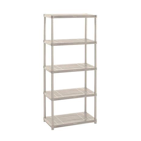 Estante Repisa Rack plastico 5 Niveles - Color: Blanco