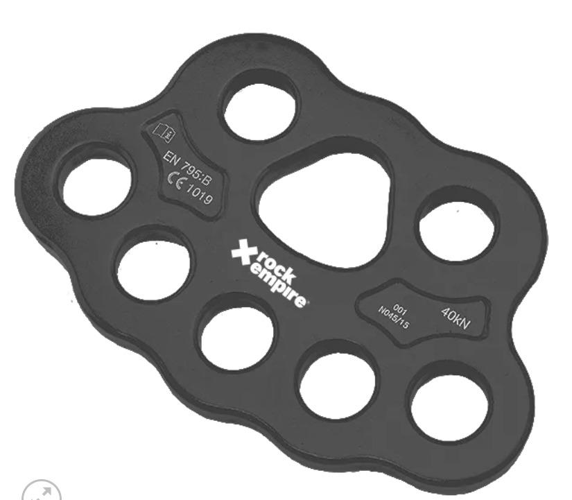 Multiplicador de Anclajes 3/5 40kN Aluminio  - Color: Negro