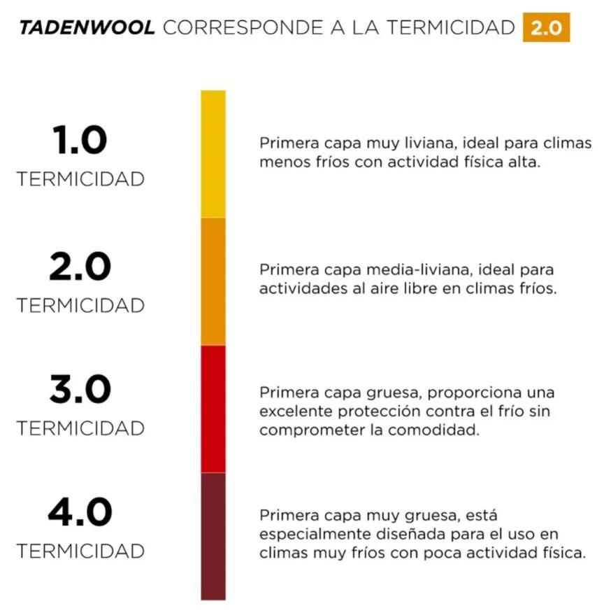 Camiseta Primera Capa Tadenwool Hombre  -