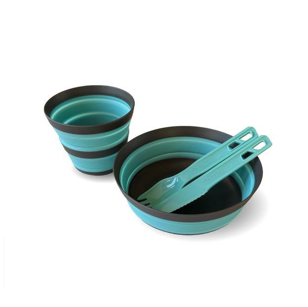 Set De Vajilla Plegable Ultraligera Frontier Sea To Summit (3 Piezas) - Color: Gris Celeste