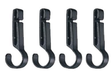 Ganchos Crochlamp S - Color: Negro