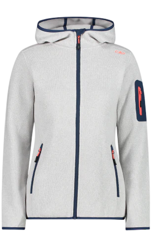 Polar Mujer Fix Hood - Color: Bone Red Fluor