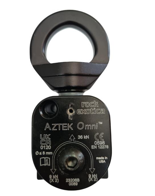 Set 2 poleas para polipasto Aztek 36kN P41 sin cuerda - Color: Negro