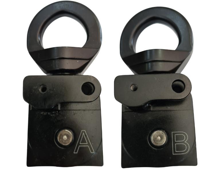 Miniatura Set 2 poleas para polipasto Aztek 36kN P41 sin cuerda - Color: Negro