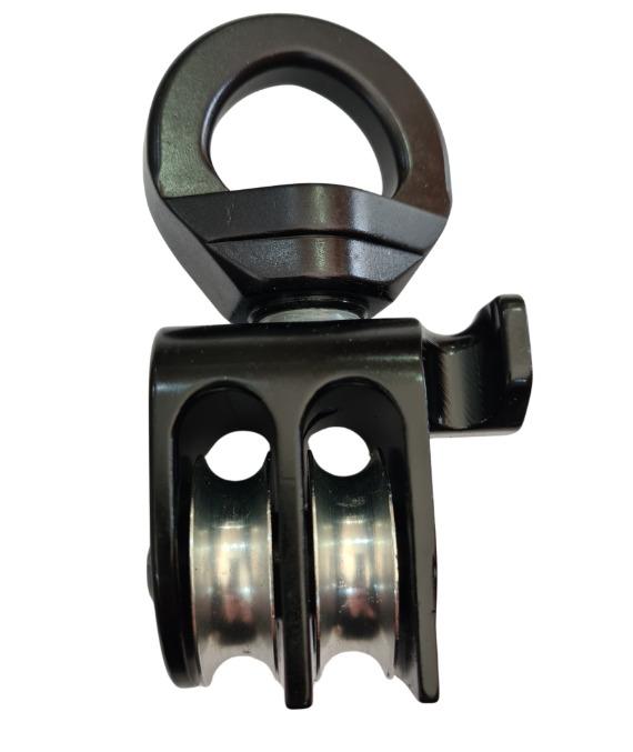 Miniatura Set 2 poleas para polipasto Aztek 36kN P41 sin cuerda - Color: Negro