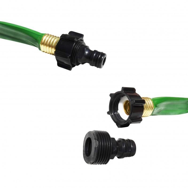 Miniatura Manguera Aspersor 1/2" x 15 m Sprinkler  - Color: Verde