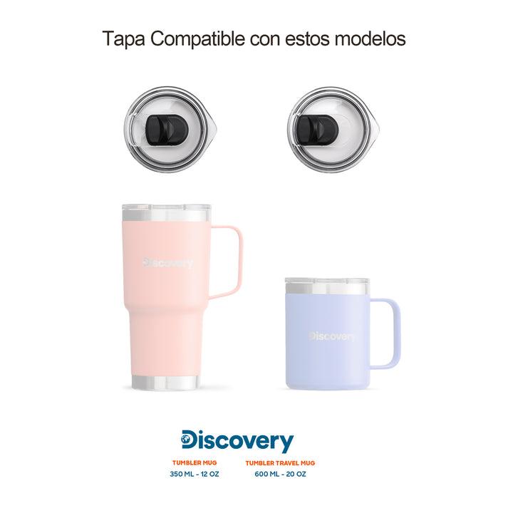 Tapa Taza de Cafe 350 ml - Color: Transparente