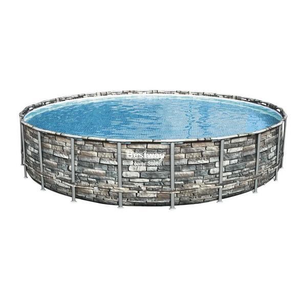 Piscina Redonda Piedra Filtro+Accesorios 6.71MX1.32M 