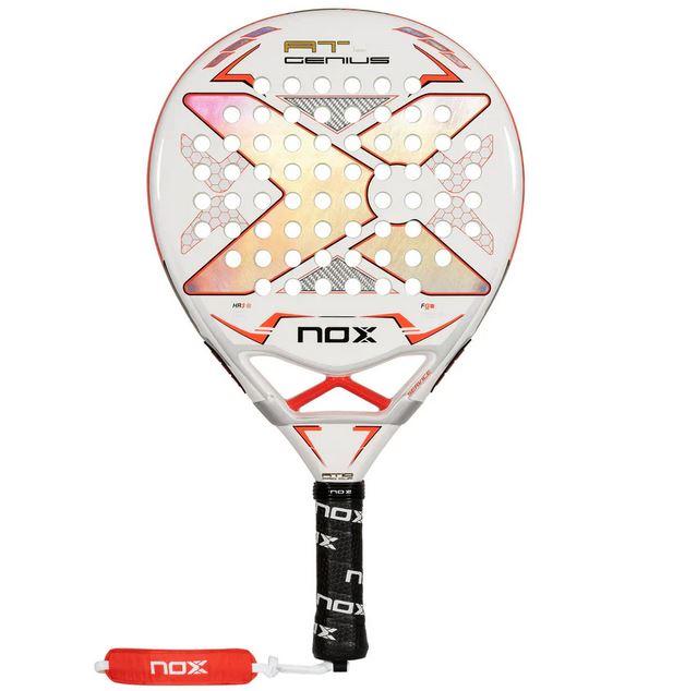 Pala Padel AT10 Pro Cup Coorp 2024+Tarro De Pelotas +Overgrip +Protector +Funda - Color: Blanco